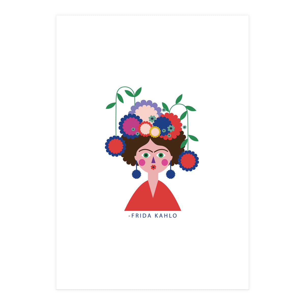 Frida 22 Rgb White (Print Only)