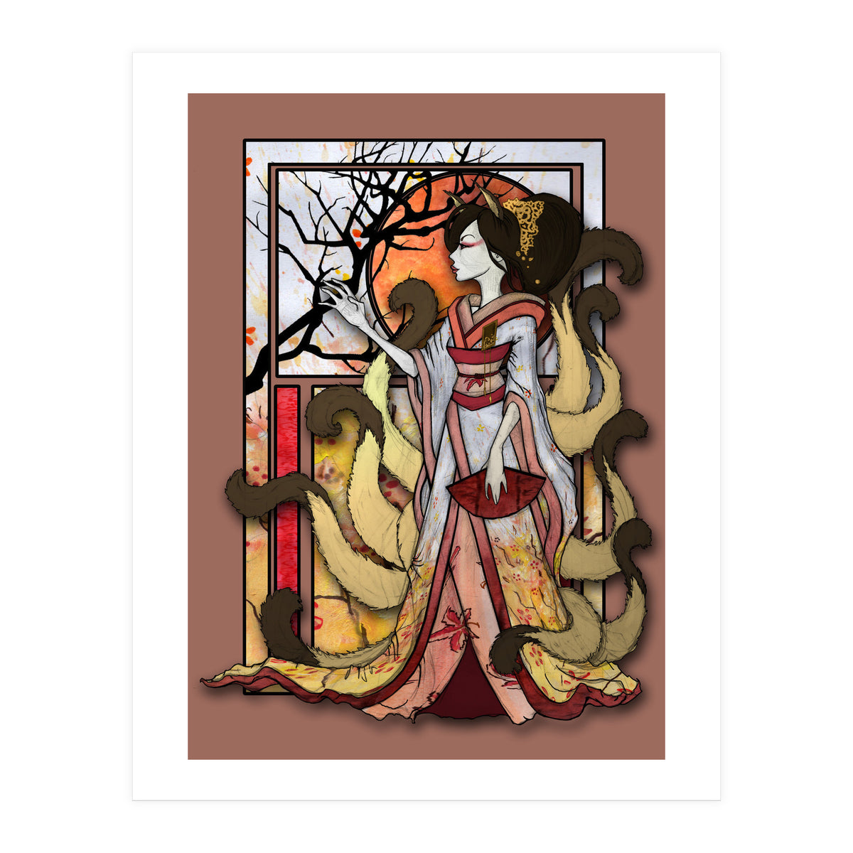 Kitsune of Sunset (Print Only)