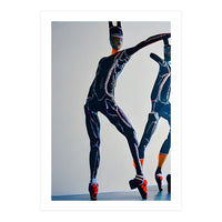 Cyborg dancing modern Ballet on Stage (Print Only)