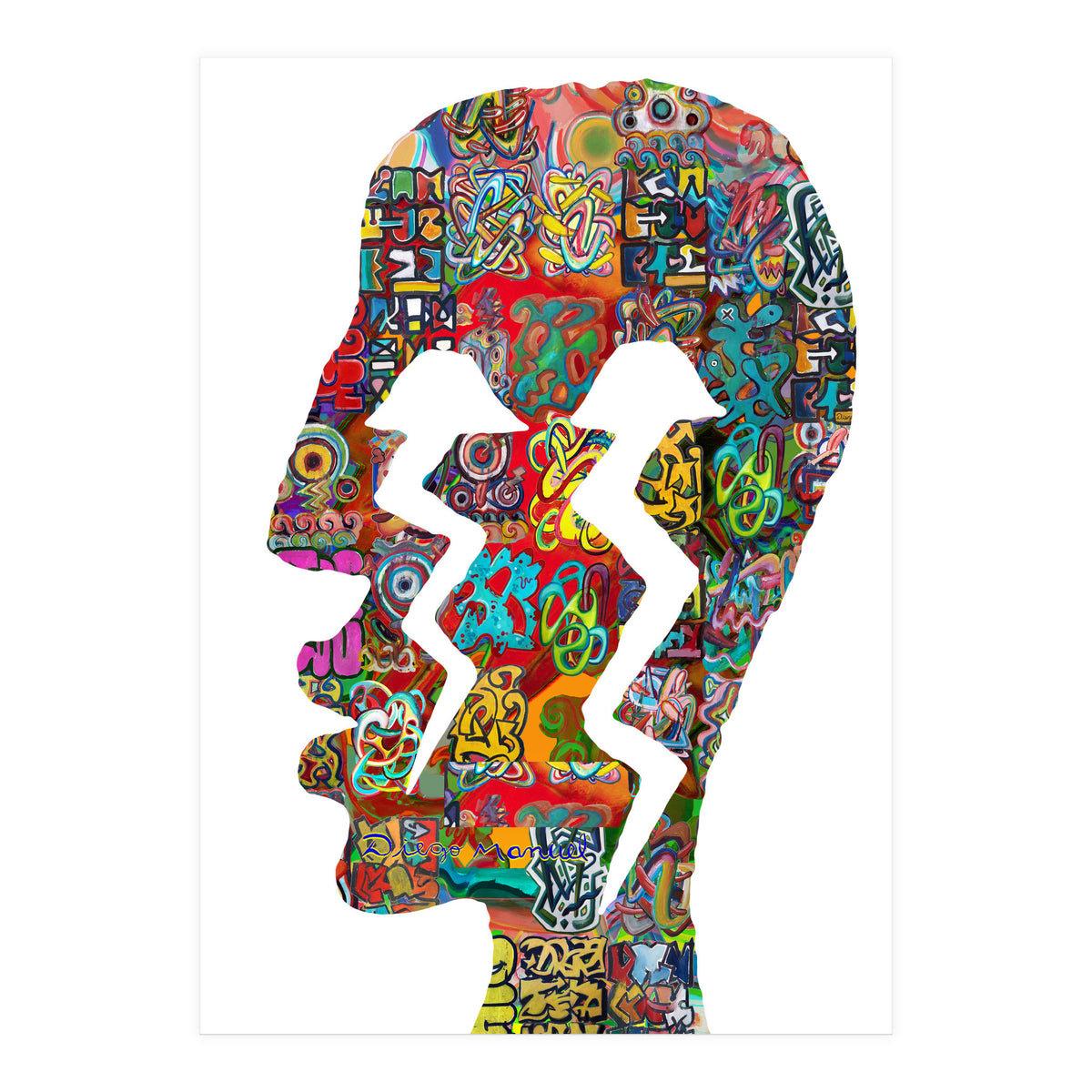 Perfil Con Rayos 3  (Print Only)