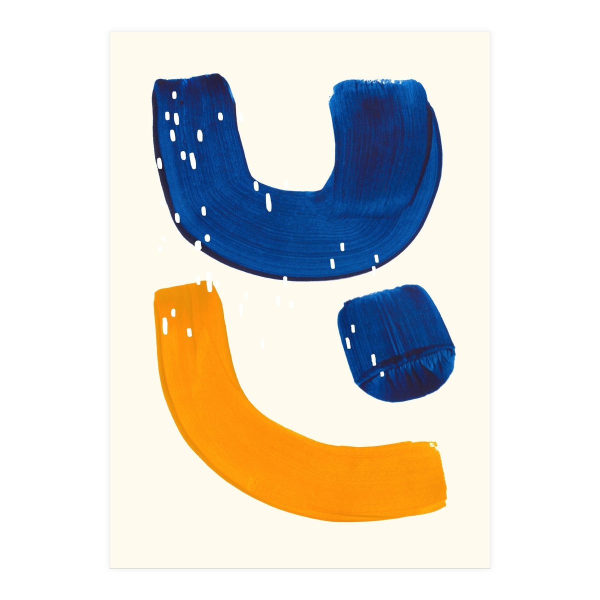 Blue Umbrella For A Yellow Banana (Print Only)