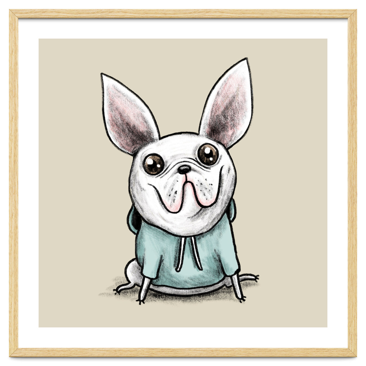 French Bulldog in a Hoodie