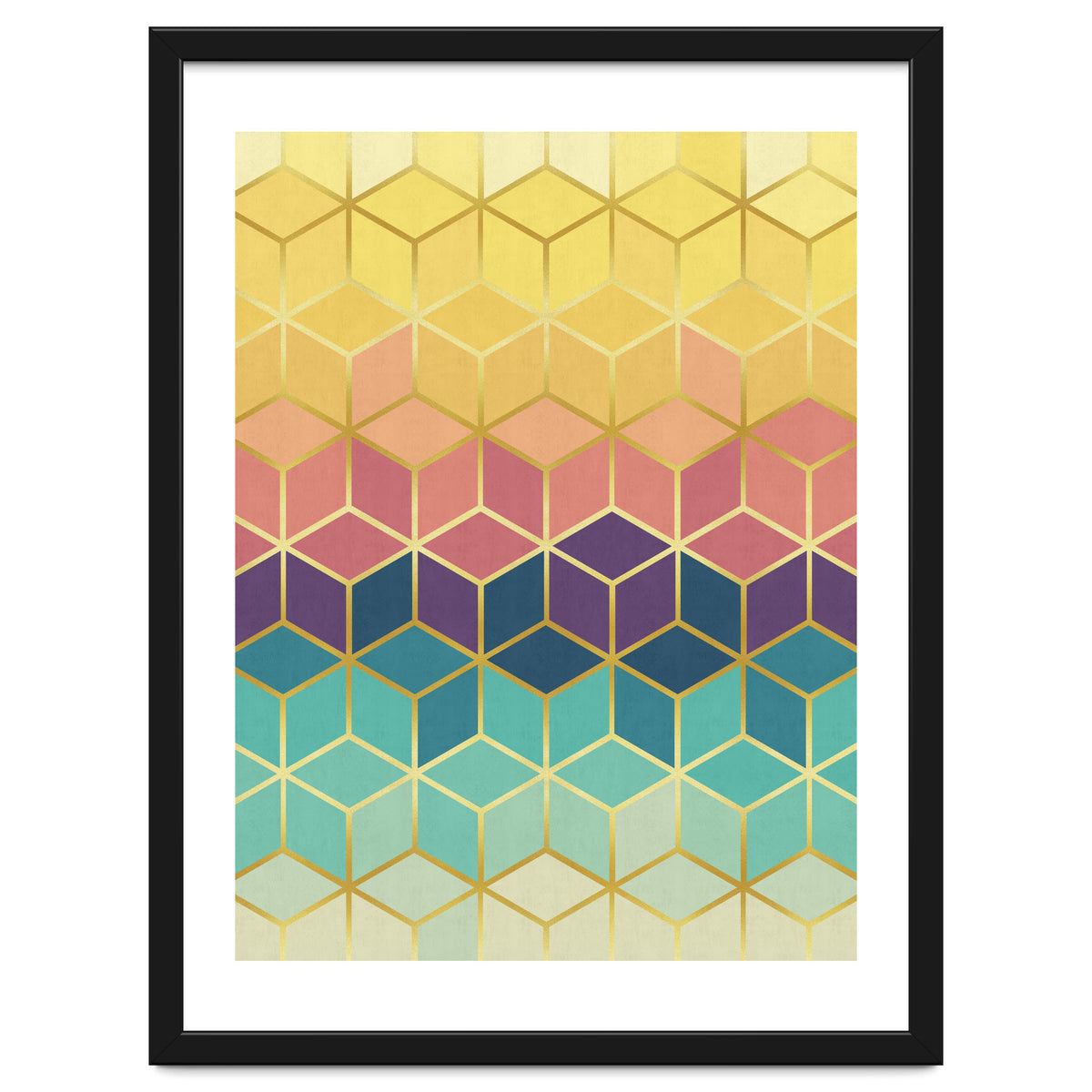 Colorful and golden pattern I