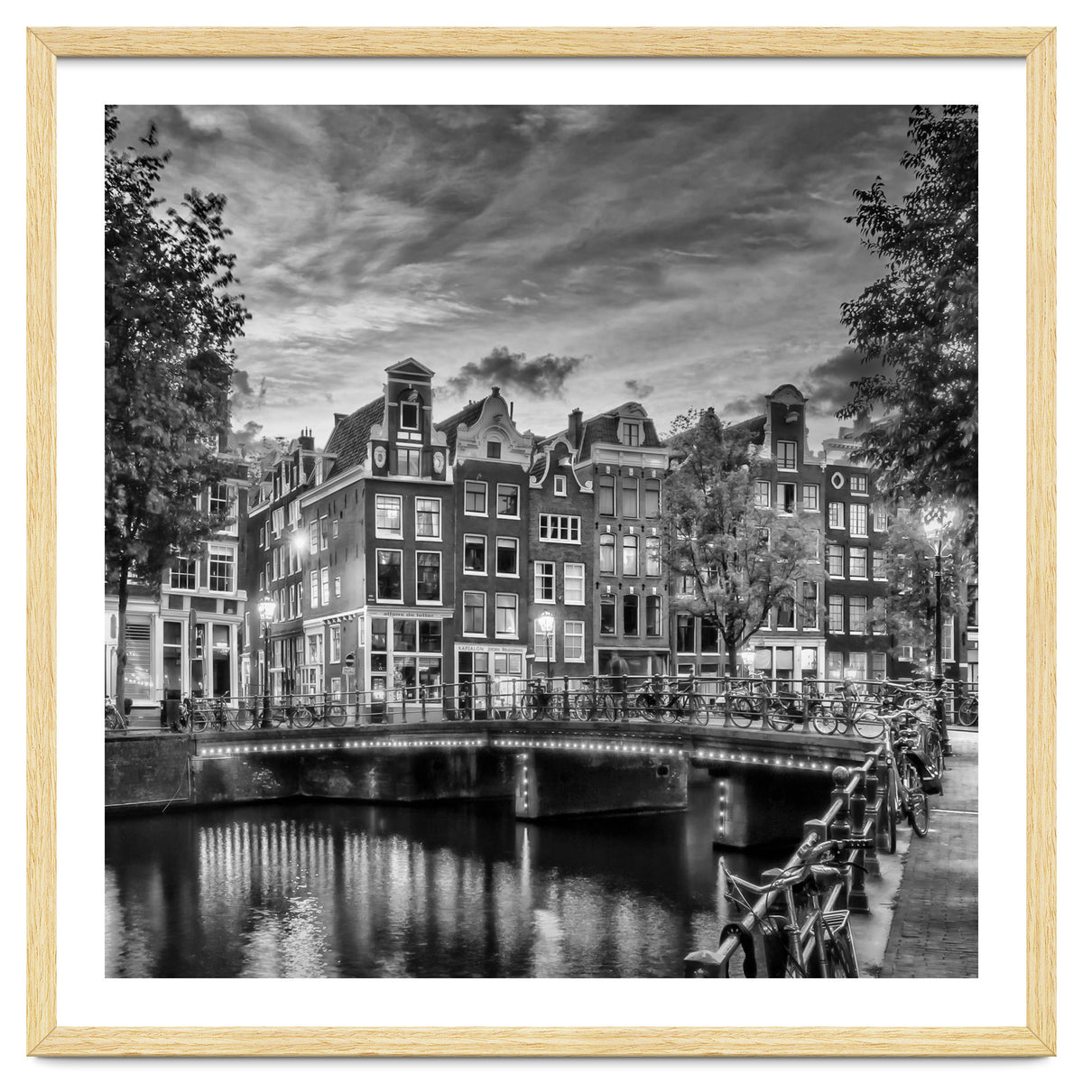 AMSTERDAM Idyllic impression from Singel | Monochrome