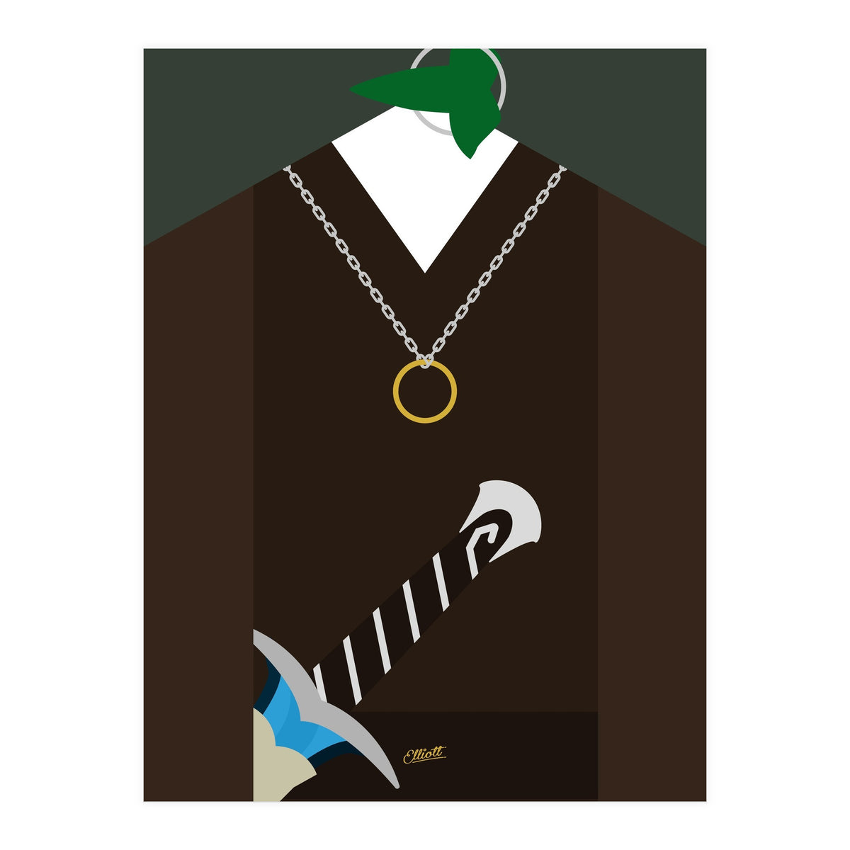 Frodo B and the One Ring (Print Only)