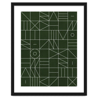 My Favorite Geometric Patterns No.6 - Deep Green