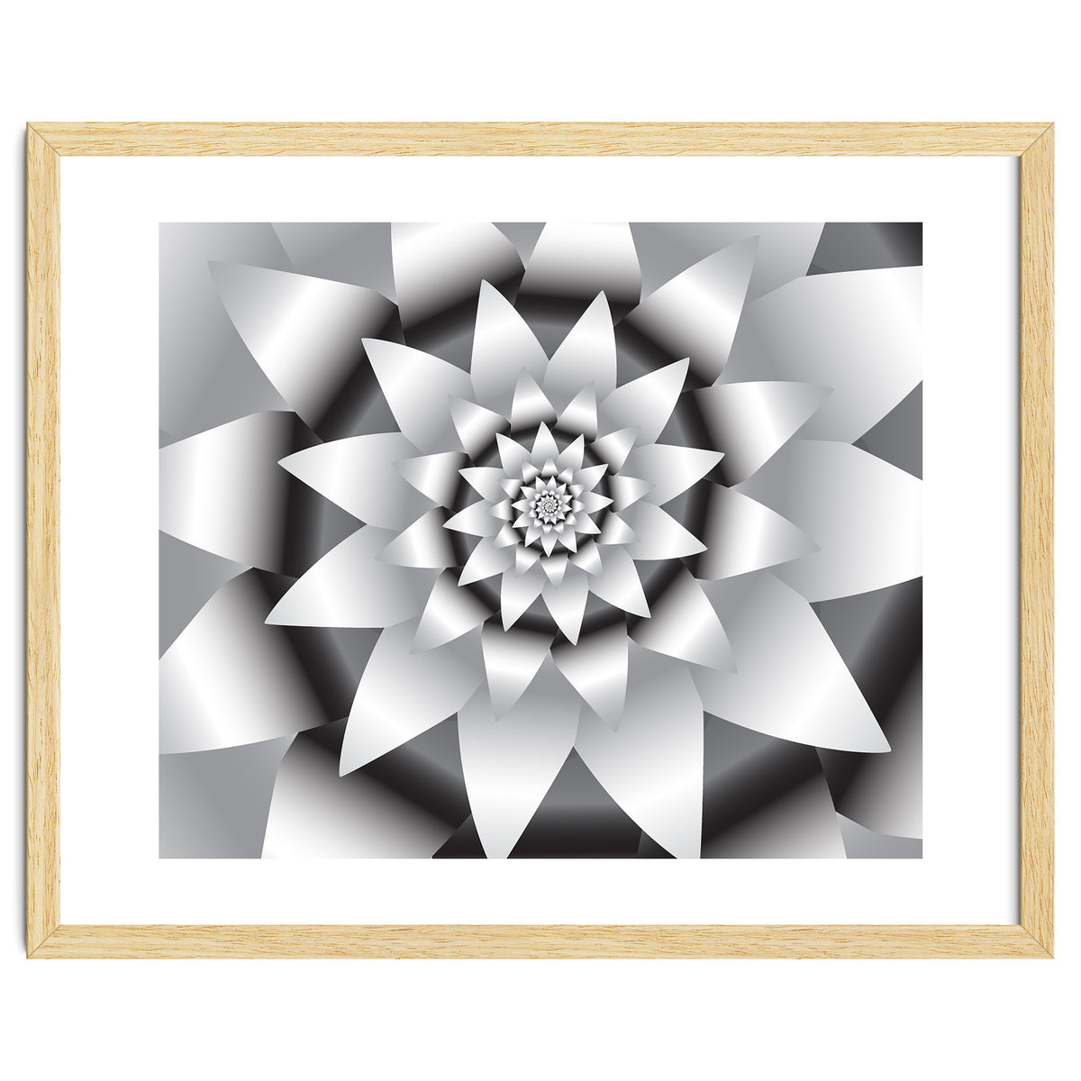 Abstract Modern Flower Design Art