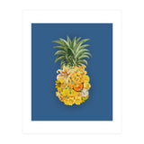 Pineapple Floral Blue (Print Only) thumbnail