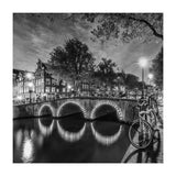 AMSTERDAM Idyllic nightscape from Keizersgracht | Monochrome (Print Only) thumbnail