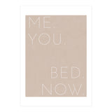 Me You Bed Now Beige (Print Only) thumbnail