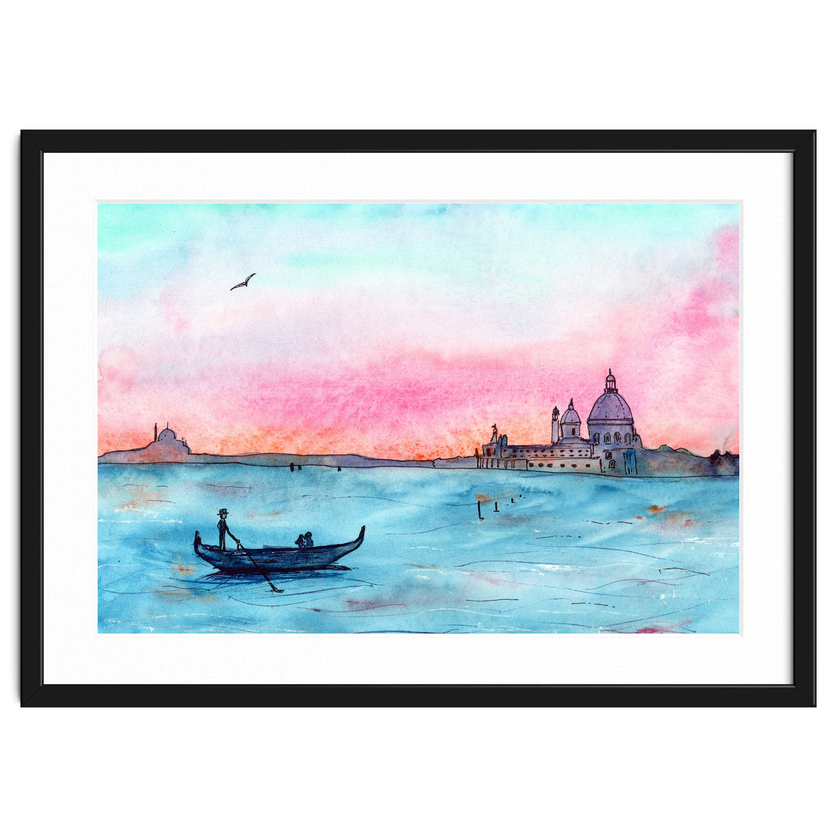 Sunset in Venice || watercolor