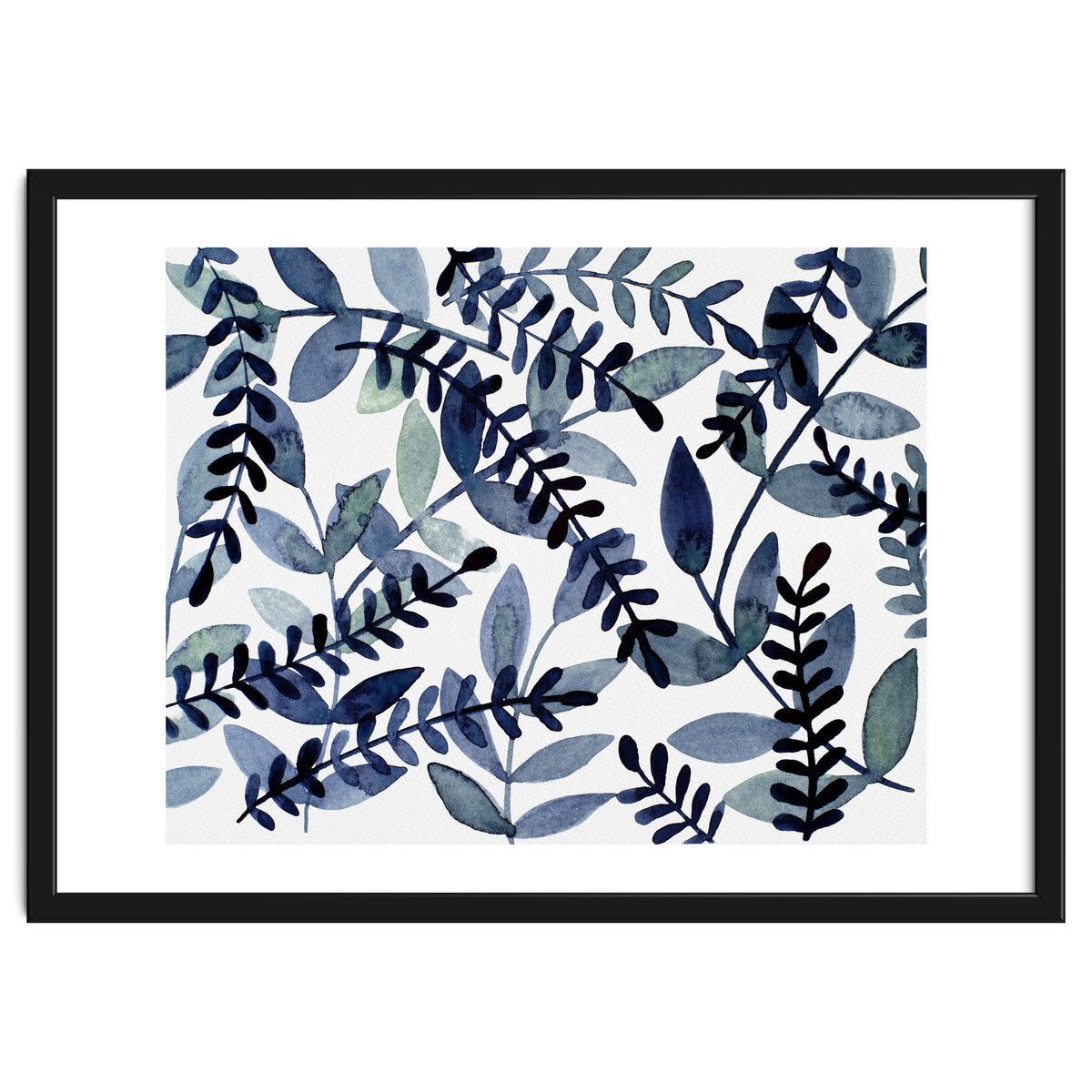 Simple indigo branches