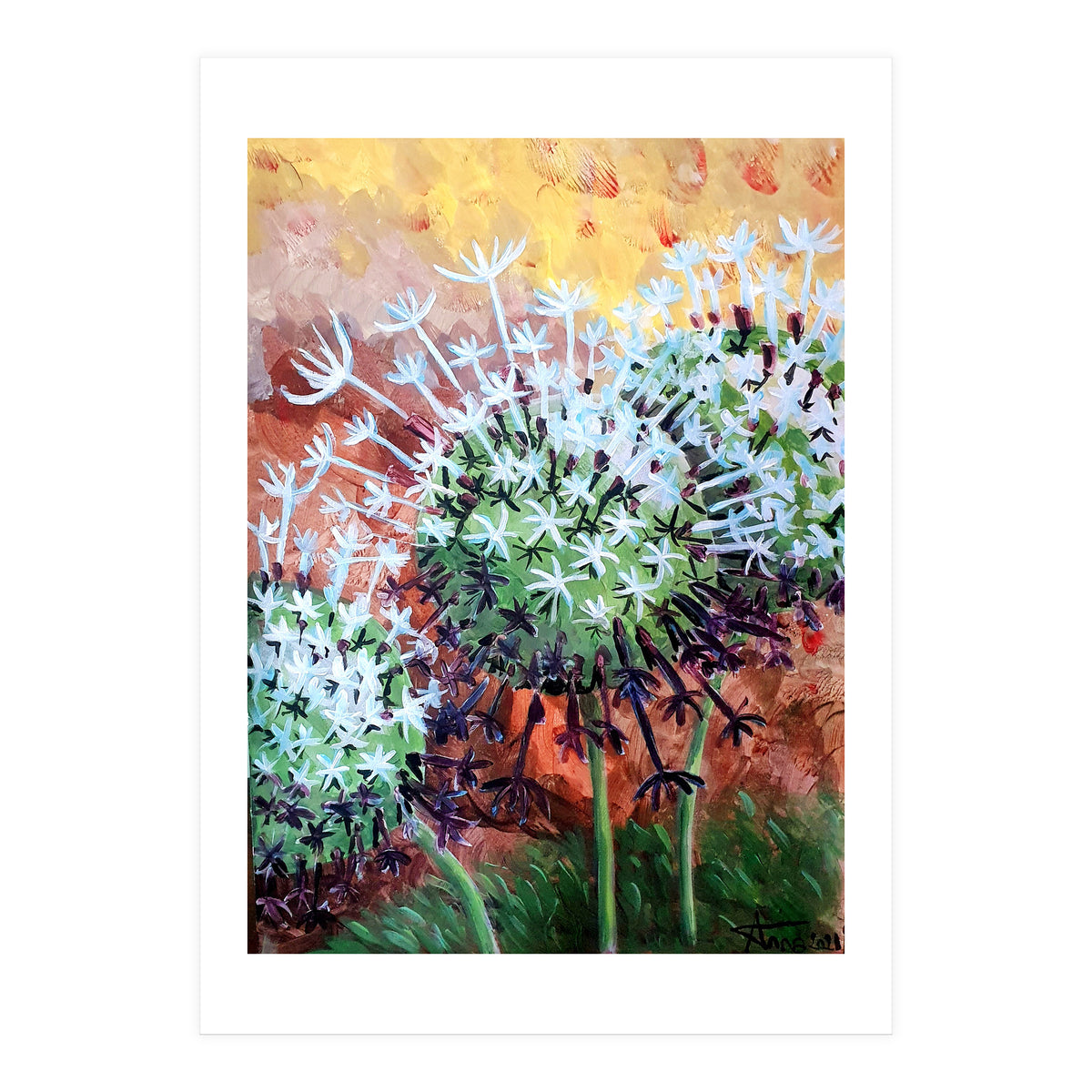 Three Dandelions (Print Only)