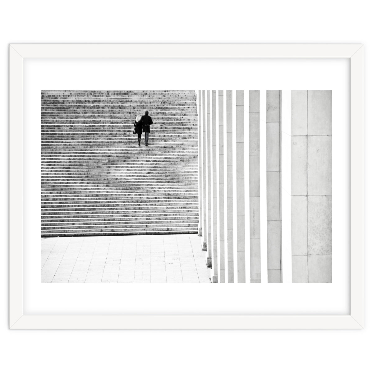 Couple On Stairs, Paris