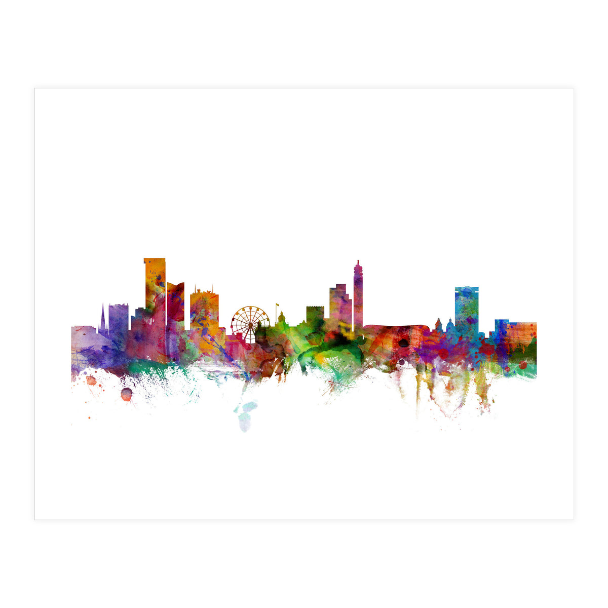 Birmingham England Skyline (Print Only)