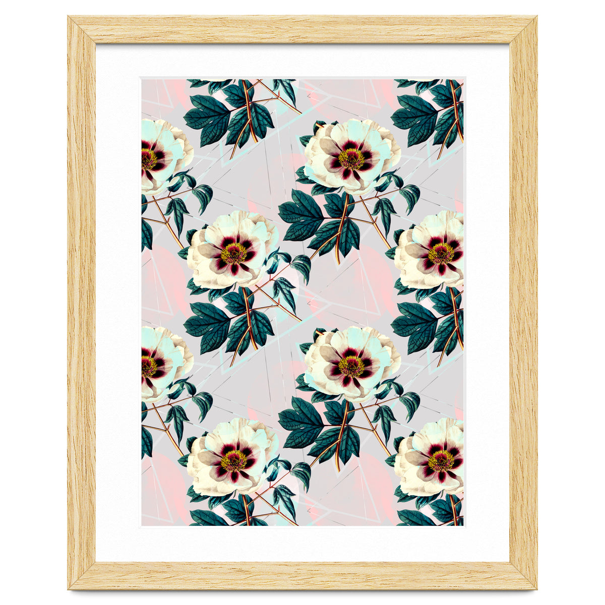 Flowery blooming with geometric