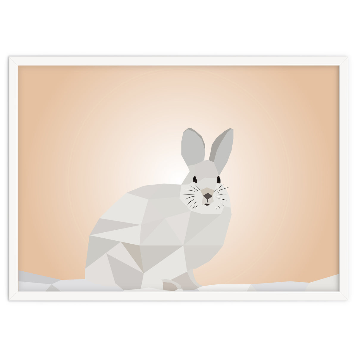 Rabbit Low Poly Art