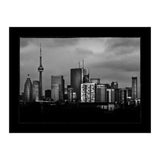 Toronto Skyline From The Pape Ave Bridge No 3 with Border (Print Only) thumbnail