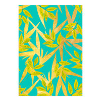 Gold & Teal Florals (Print Only)