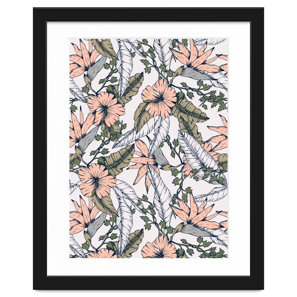 Tropical pattern pastel