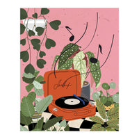 Vinyl Record Player in My Garden (Print Only)
