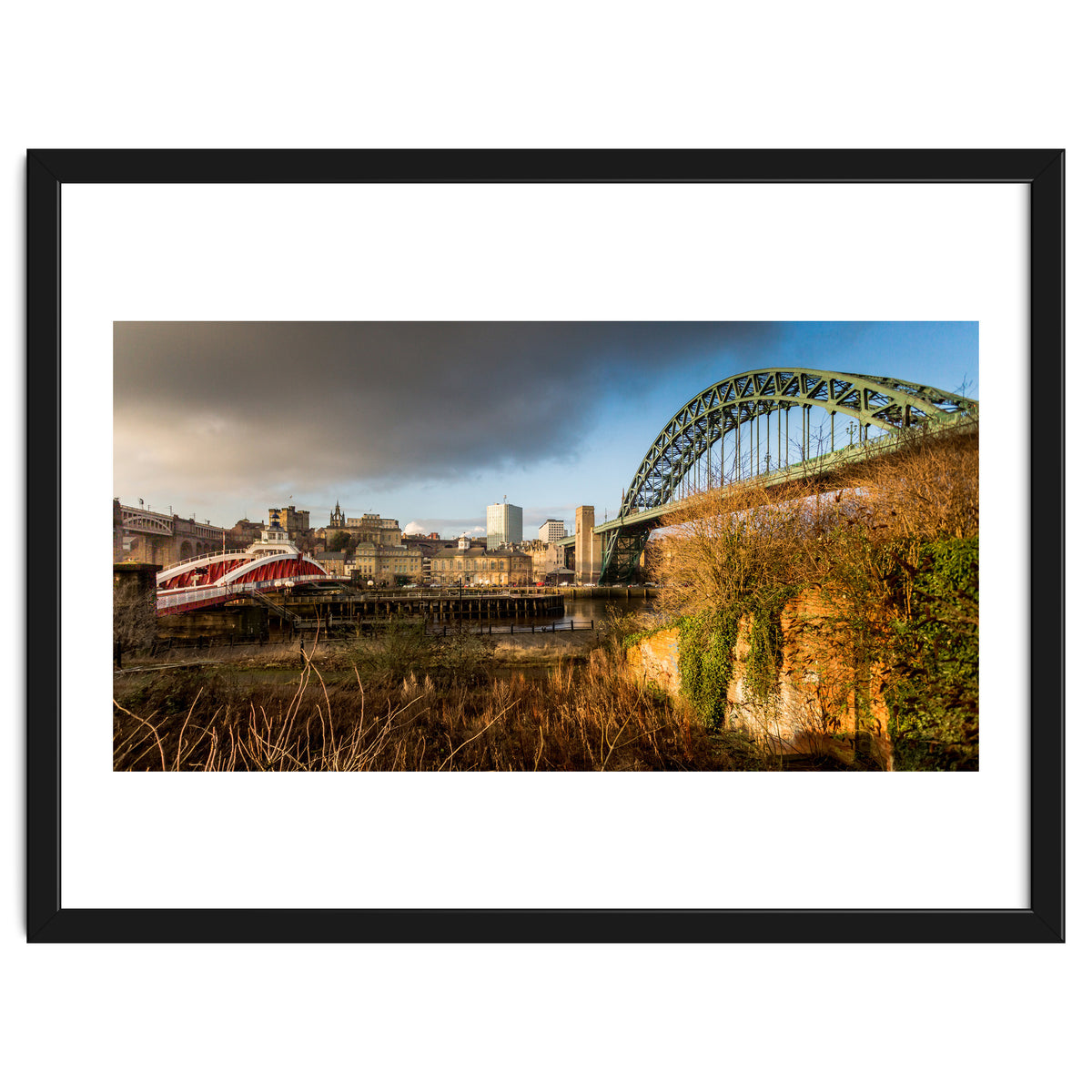 Newcastle tyne bridge sunset