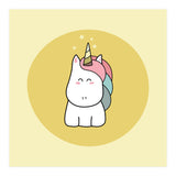 Kawaii Cute Unicorn (Print Only) thumbnail