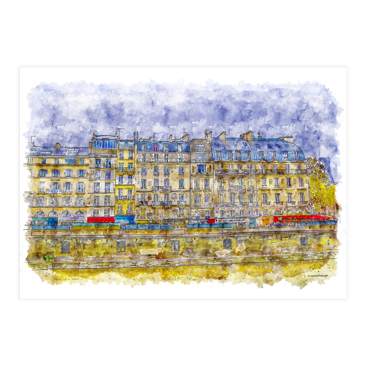 Rainy Paris (Print Only)