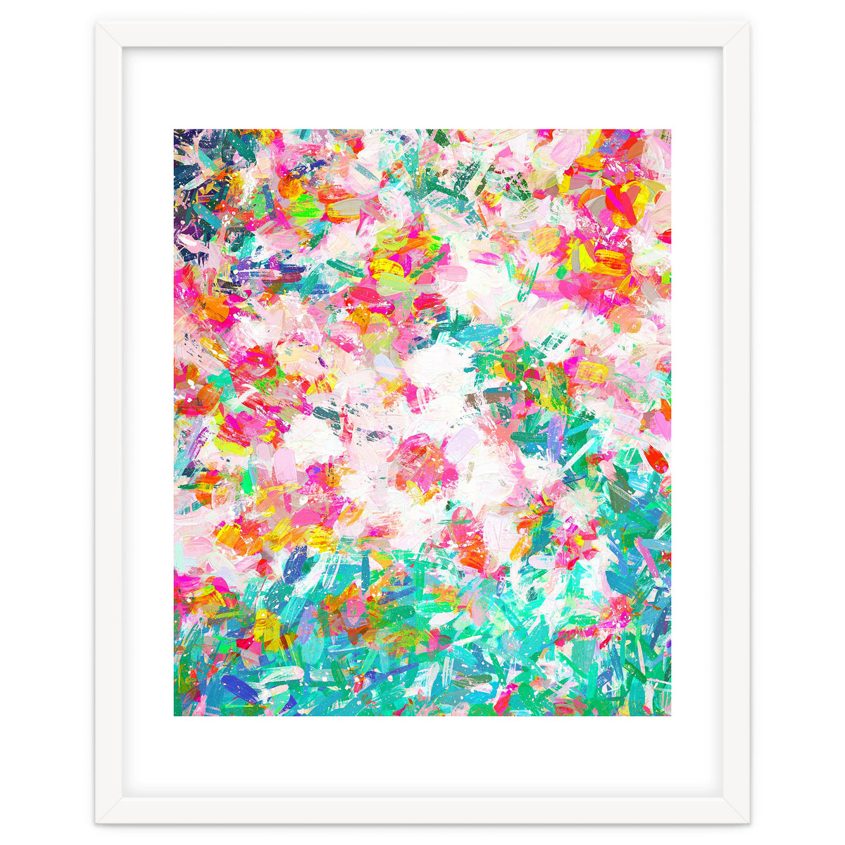 Painted Joy | Abstract Botanical Floral Nature Painting | Spring Meadow Garden