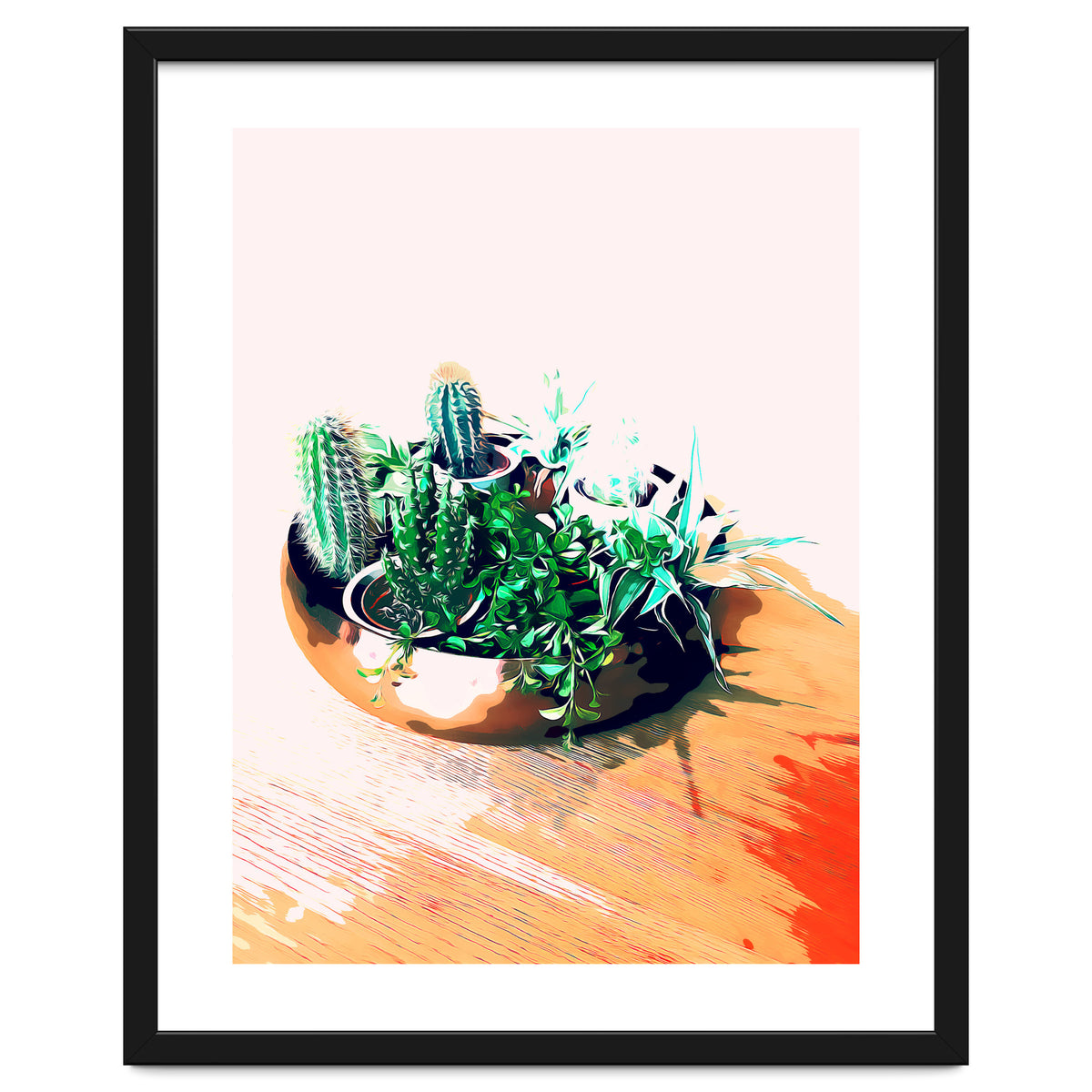 Cacti In A Copper Pot