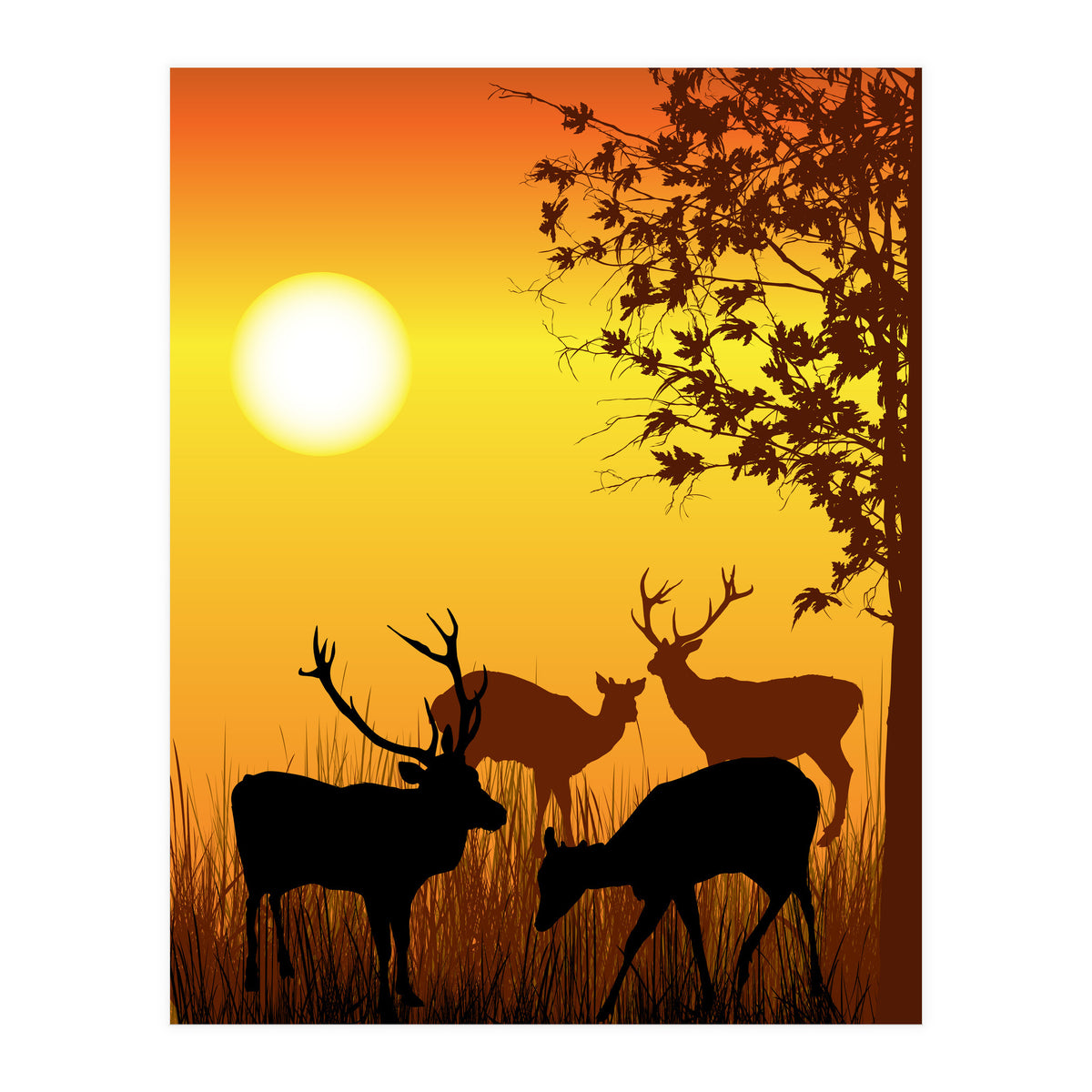 Deer Card (Print Only)
