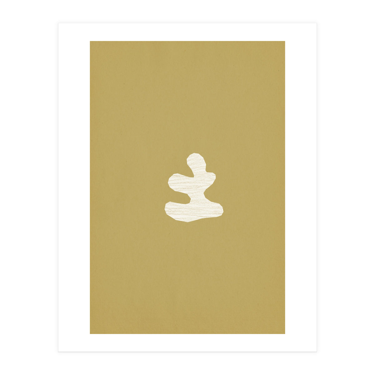 Olive green cut-out shapes (Print Only)