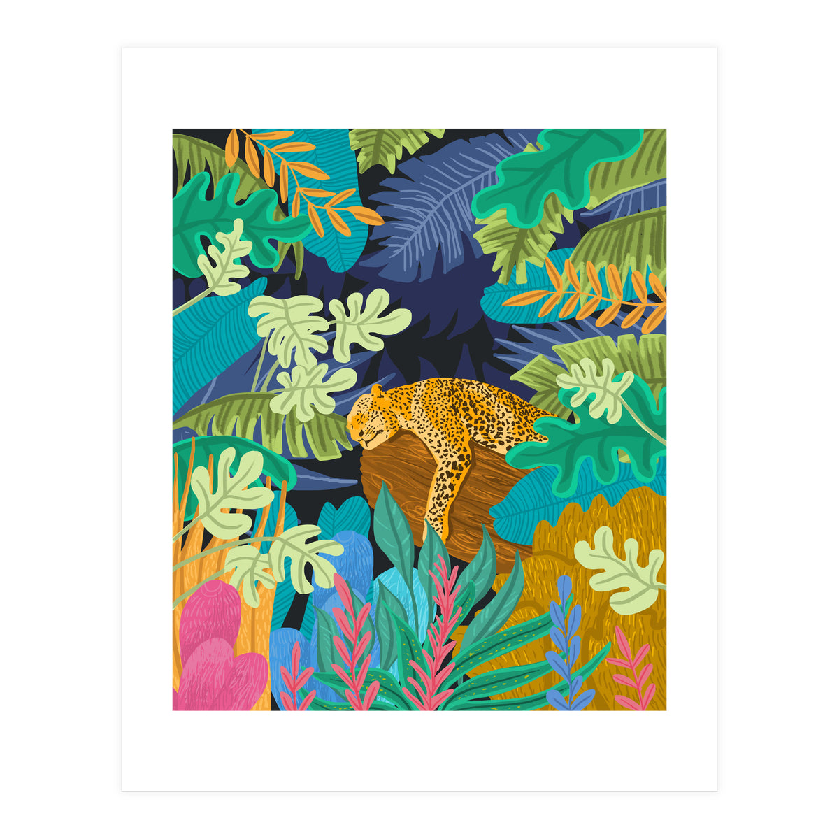 Sleeping Panther (Print Only)