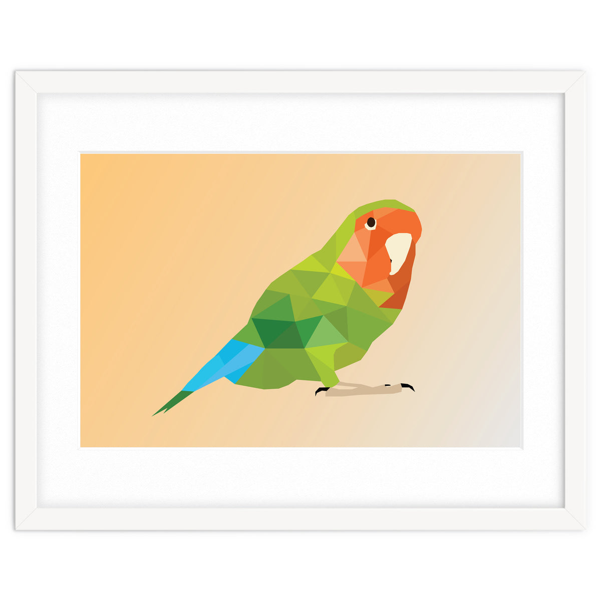 Parrot Low Poly Art
