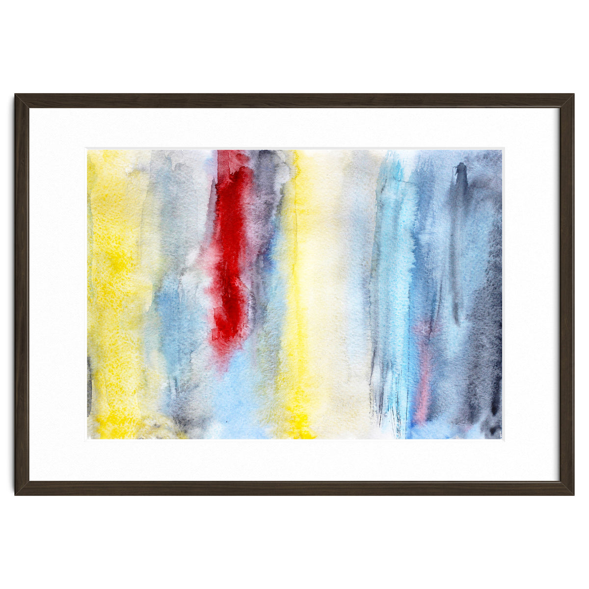 Touch of red || abstract watercolor
