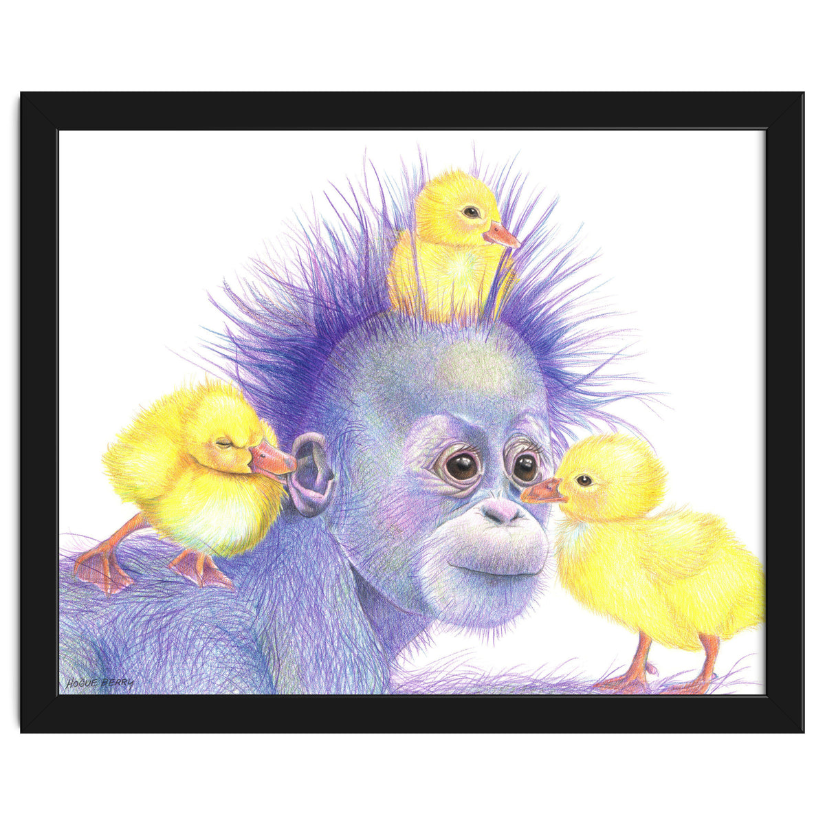 Purple Orangutan and Ducks
