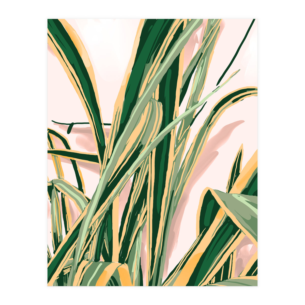 Blush Botanical Unfolding (Print Only)