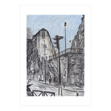 Cold afternoon on Artist Street in Paris (Print Only) thumbnail