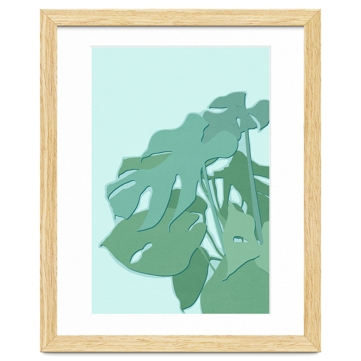 Minimal Monstera Leaves - Greener Eden