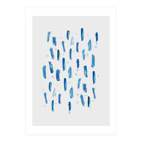 Brush Strokes Blue (Print Only)