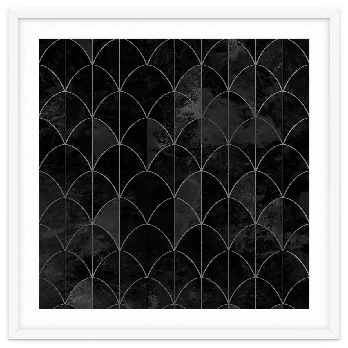 Mermaid scales. Black and white