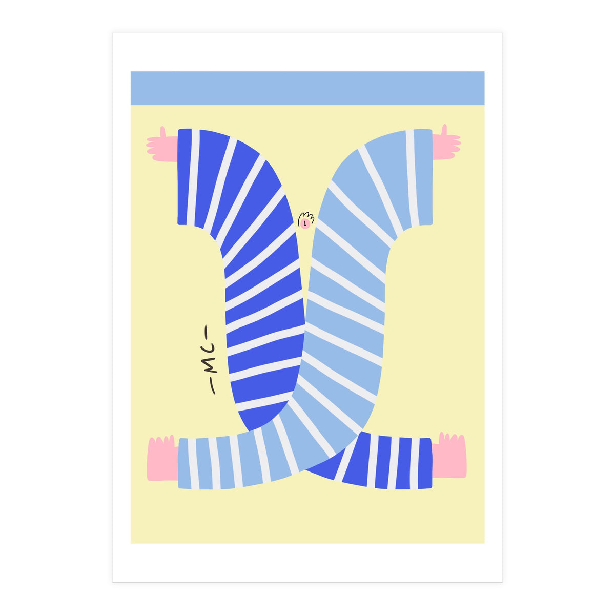 Yogis At The Beach  (Print Only)