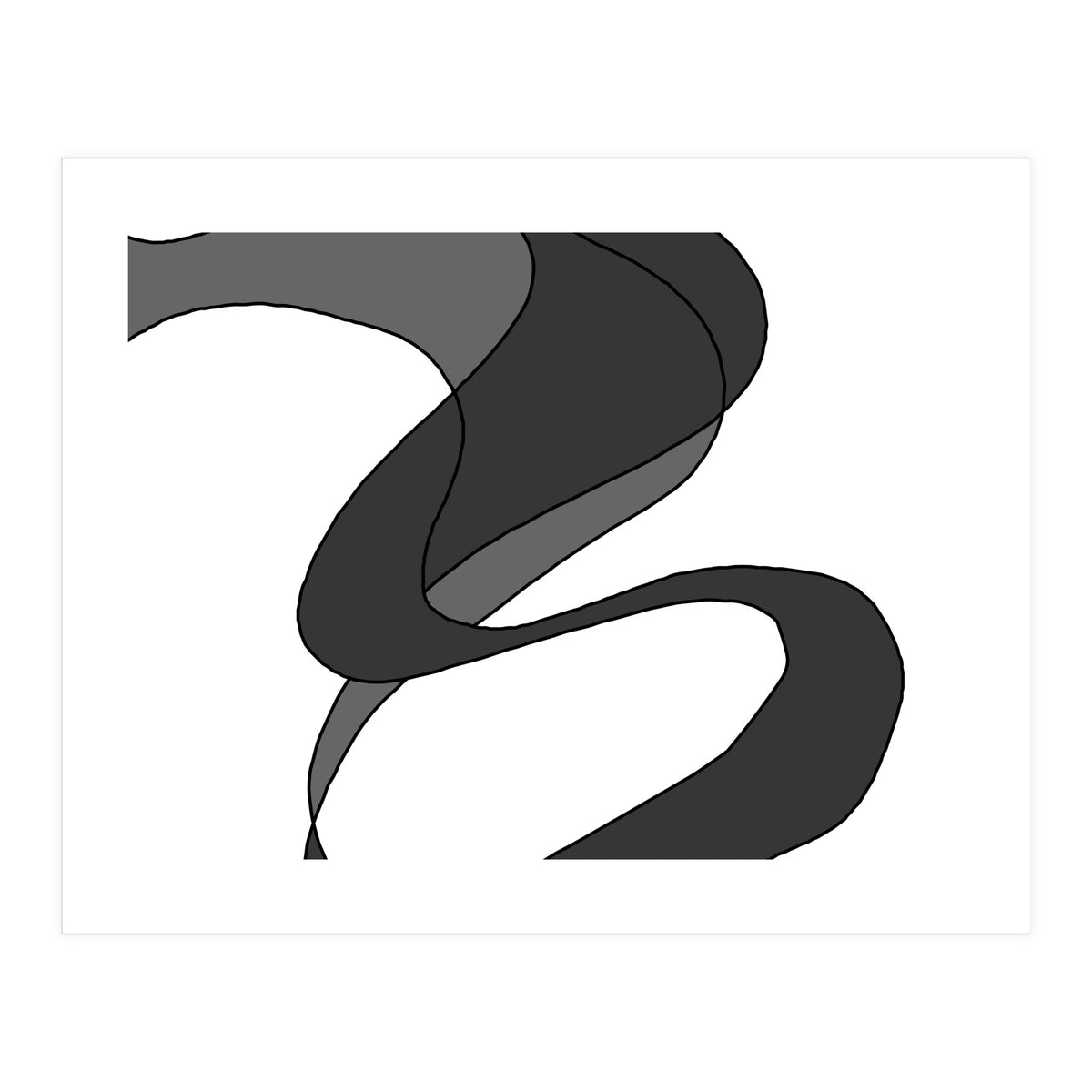 Grey Waves 6 (Print Only)