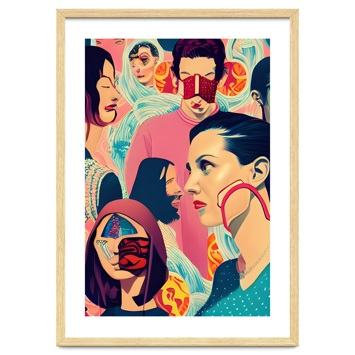 Masquerade Mask Fashion Collage 01