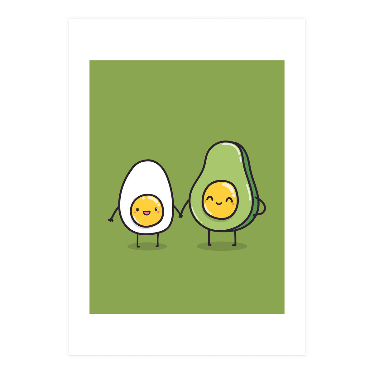 Egg Avocado best friends (Print Only)