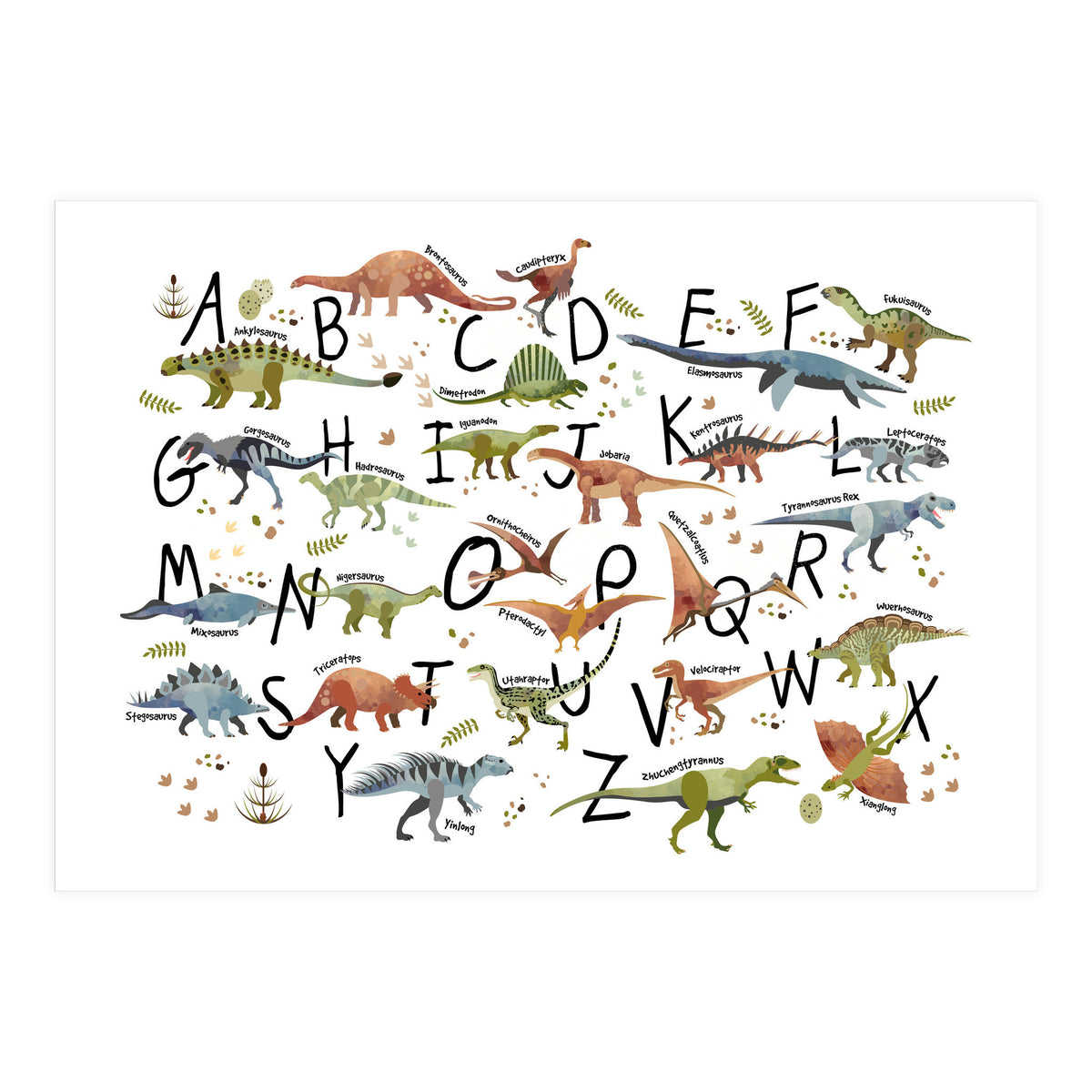 Dinosaur Alphabet  (Print Only)