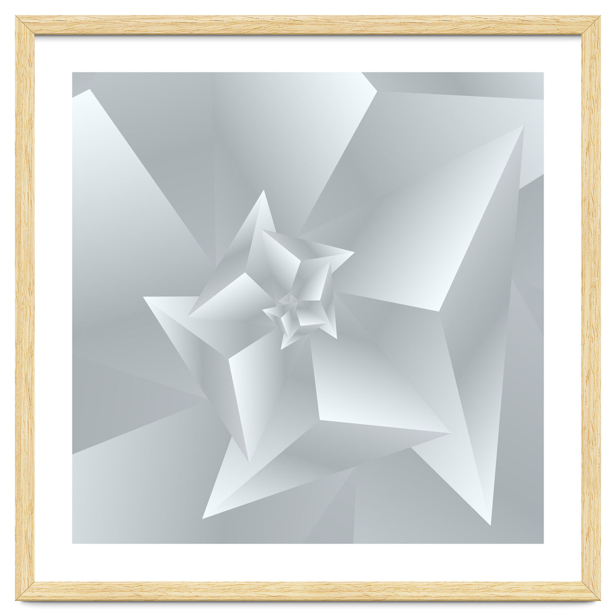 Trendy White Triangle