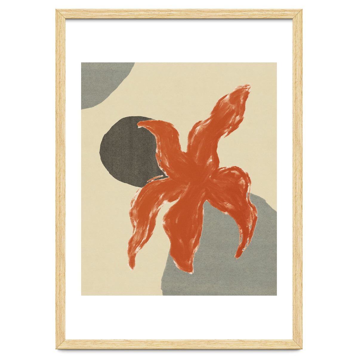 Wobbly Sea Star On Rocks \\ Abstract Composition