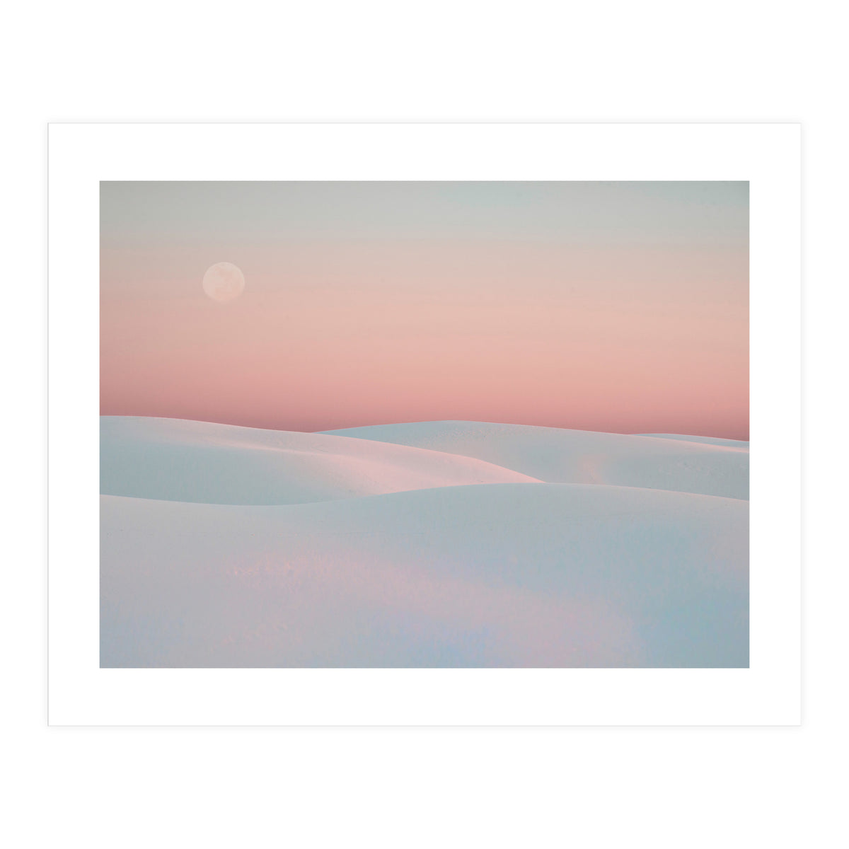 Moon And Dunes (Print Only)