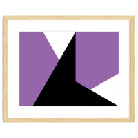 Geometric Shapes No. 64 - purple & black